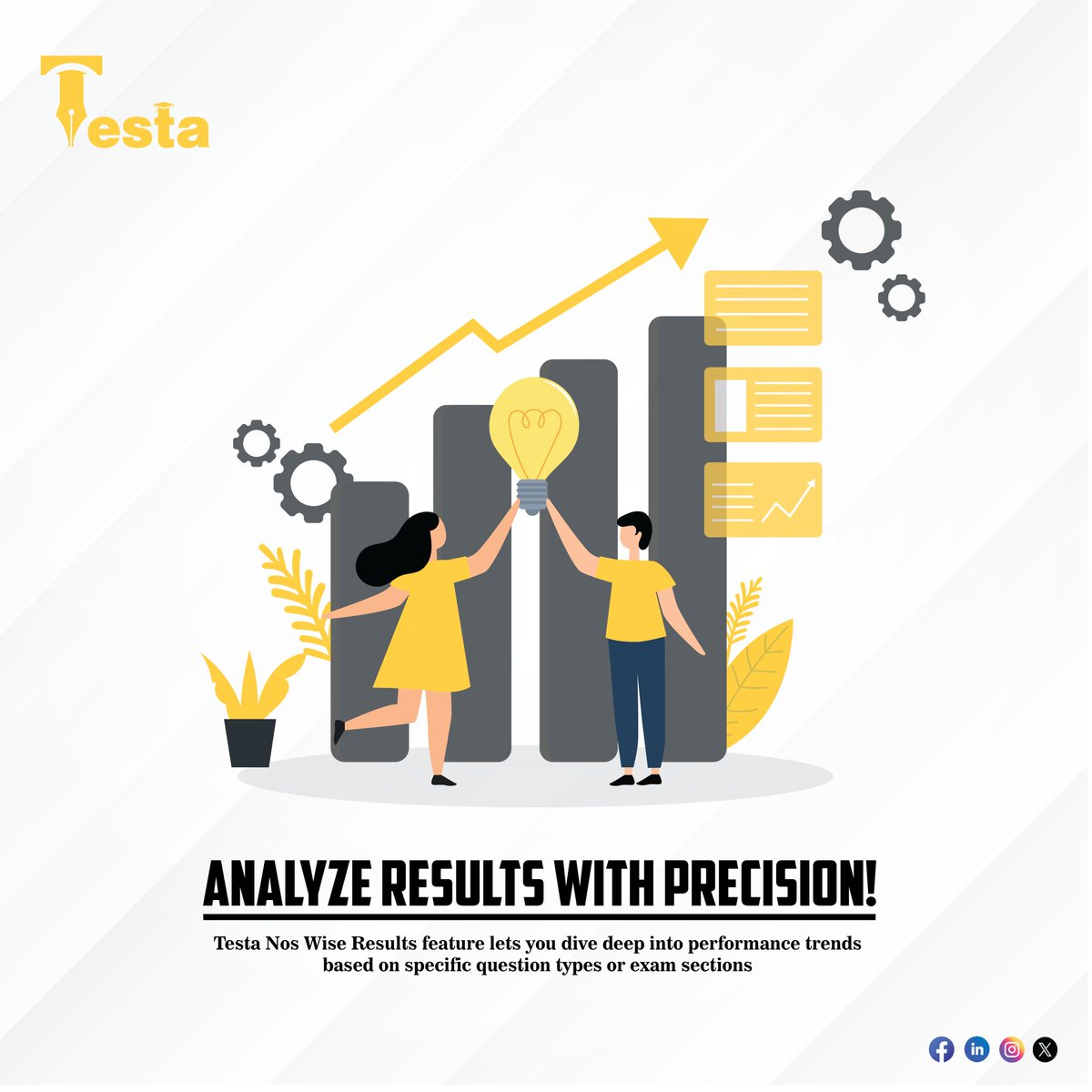 Testa_Online's tweet image. Analyze results with precision #Testa Nos Wise Results feature offers deep insights into performance by question type or exam section. Enhance assessments and drive success with powerful analytics. 📝🔍

#AssessmentAnalytics #EdTech #DataDriven #AcademicExcellence #ExamResults