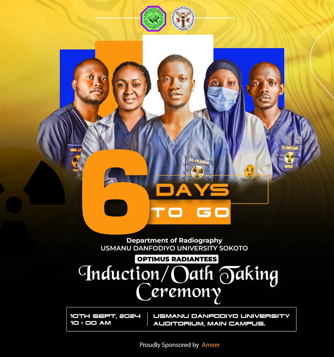 Rad_Adebayo's tweet photo. Induction O Clock !
#BigSeptember #Radiographers https://t.co/yLYb7TMgbr