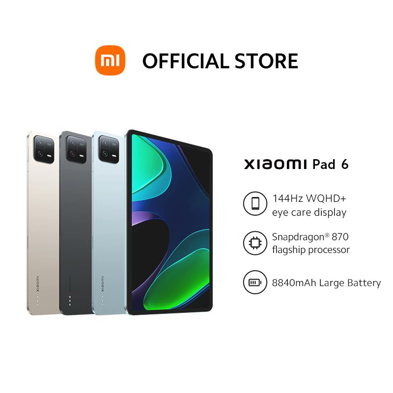 RubyRed43783676's tweet photo. Tablet That Feels Premium ✨🧡
Xiaomi Pad 6 | 144Hz WQHD+ eye care display |Snapdragon® 870 flagship processor |8840mAh Battery for RM1,099.00 - RM1,499.00.
Shop now! 🛒🔗👇🏻 https://t.co/wfCa8dxgEC
#tablet #tablets #xiaomipad6 #gadget #tech #tabletforkids #tabletforstudent https://t.co/odqGLO0s5f
