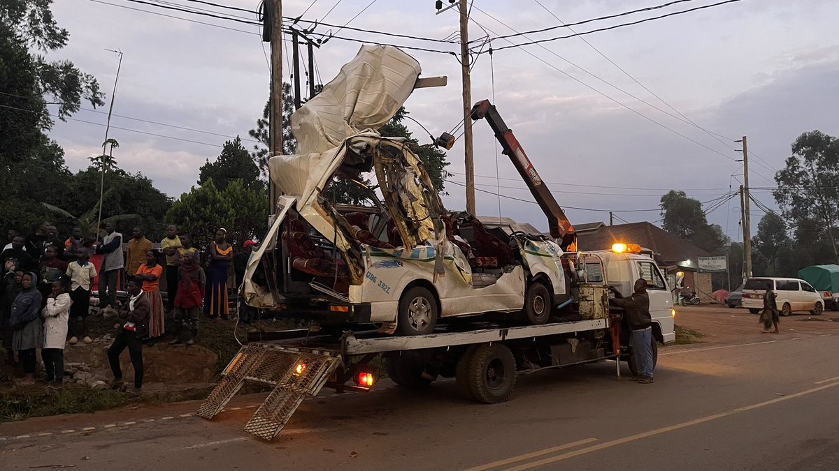 Tragic dawn in Luwero: At least 4 people are feared dead &amp; several others seriously injured this morning when a drone taxi, registration UBG 392L, was struck by a reversing Tata truck around 4:30am in Luwero Town Council. Bodies of the deceased taken to Luwero Hospital. #NTVNews