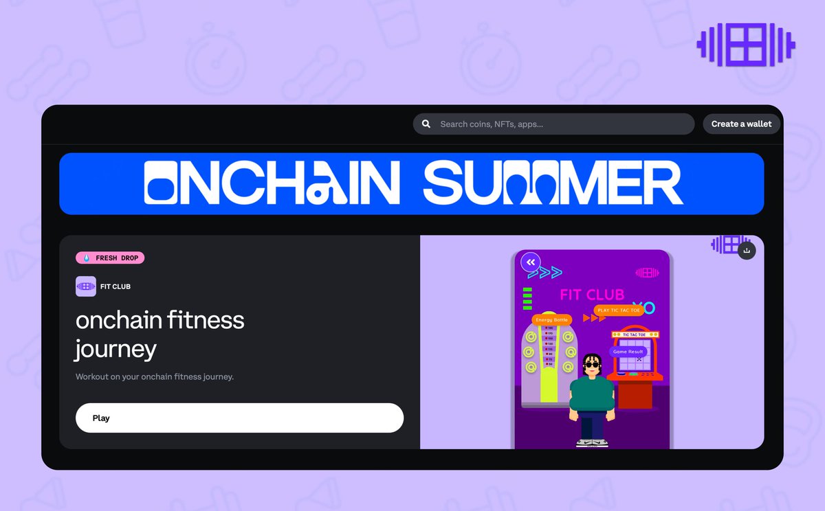 fitclubonbase's tweet photo. 🔆 OᑎᑕᕼᗩIᑎ ᔑᑌᗰᗰEᖇ 🔆

Excited to announce that Fit Club is now available on @CoinbaseWallet 

Stay based, Stay $FIT 🏋️‍♀️🏋️‍♂️ https://t.co/LTjMHNKmVc
