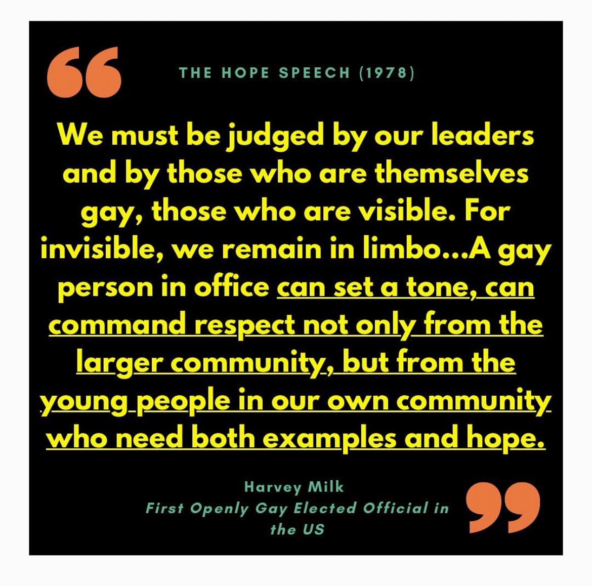 ThompsonForSC's tweet image. “And if you help elect… more gay people, that gives a green light to all who feel disenfranchised, a green light to move forward. It means hope to a nation that has given up, because if a gay person makes it, the doors are open to everyone.”