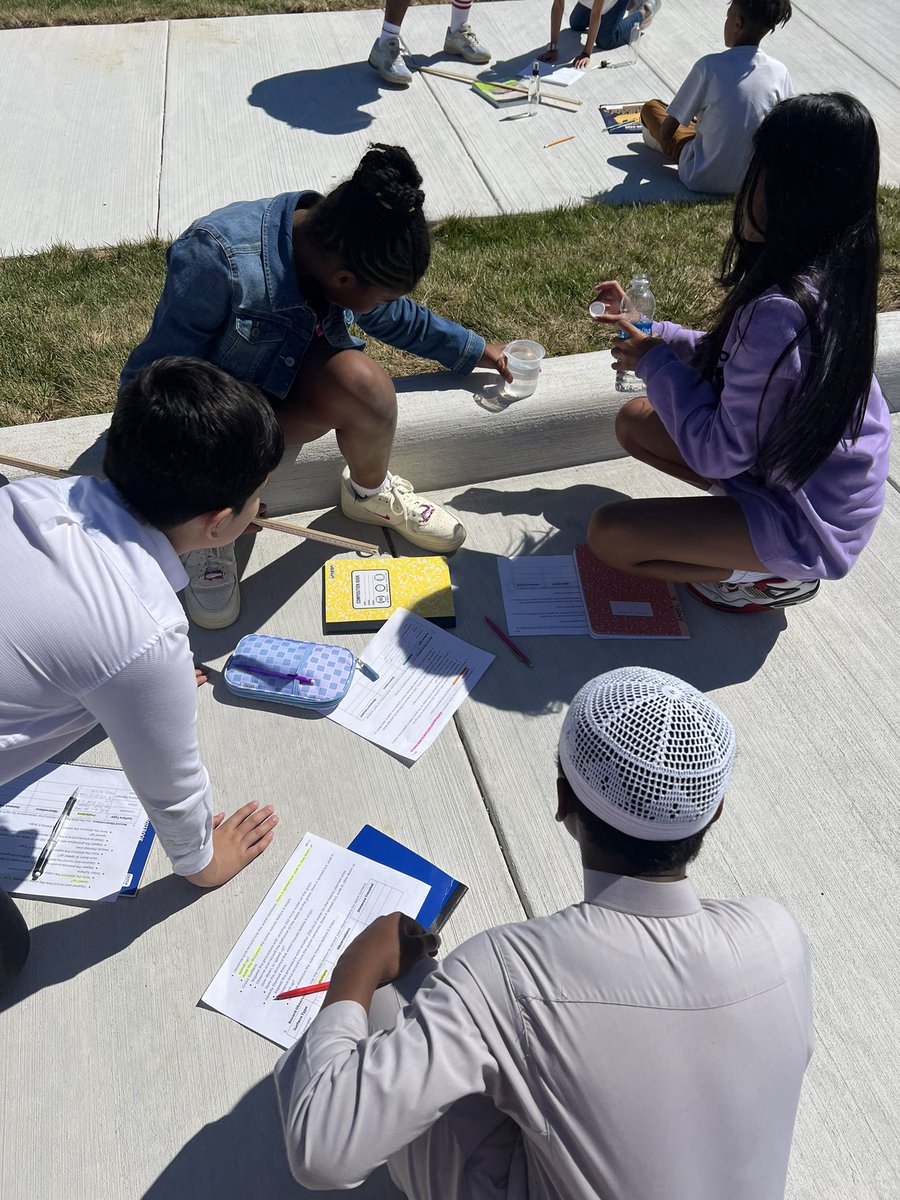 MrsWebb5thGrade's tweet photo. Beautiful day to head outside and observe water flow on different surfaces. A precursor to runoff and the impact it has on the Chesapeake Bay. 💧 ✏️ https://t.co/DyNnzJp8jt