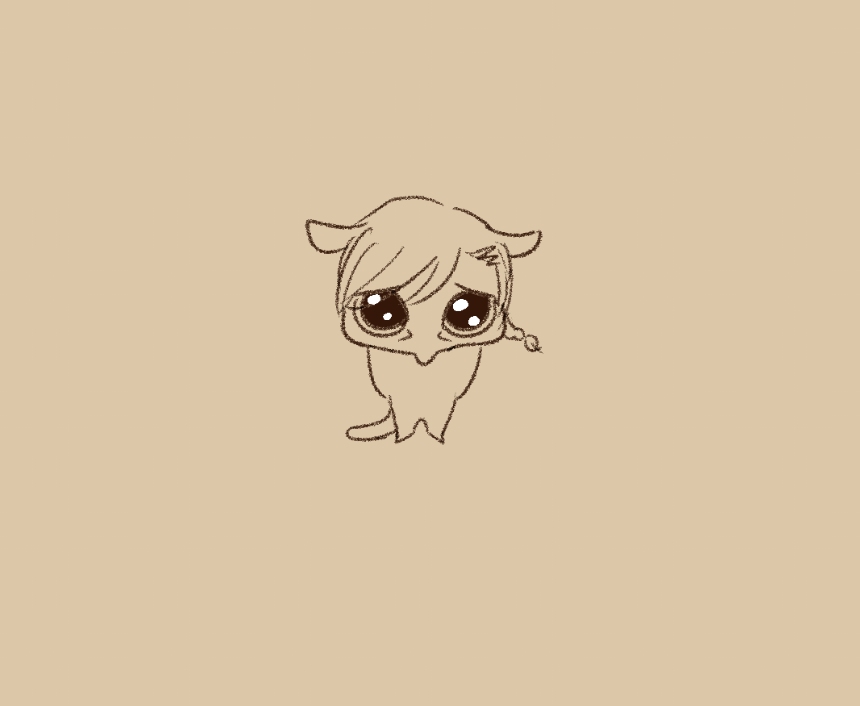 _nekhcore's tweet photo. i have a canvas titled "ffxiv" with nothing on it but this tiny g'raha https://t.co/BfcZDMdCNC