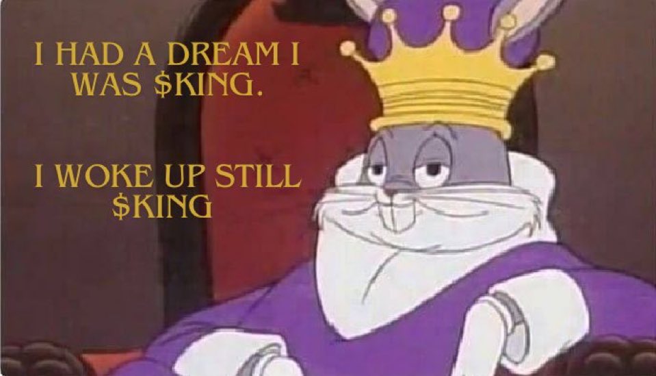stonkrates's tweet photo. Being part of a slow cooking memecoin is one of the best ways to make wealth in this space

You either Kingpost until you’re rich or you show up to CT every day with nothing to show for it.

You can choose. I choose $KING

@KingSOLMeme https://t.co/kHGde0rKfZ