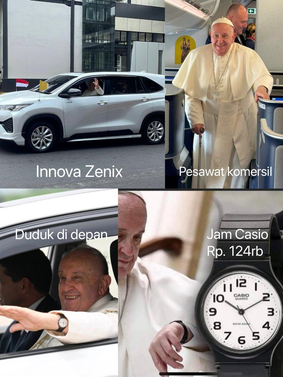 Amenk999's tweet photo. “Miskin itu berbeda dengan sederhana karena miskin itu kondisi hidup sedangkan sederhana adalah gaya hidup.” - Cak Lontong
Slamat datang di Bumi Pancasila papa Francis. #PausFransiskus https://t.co/fhT9VWZ5sL