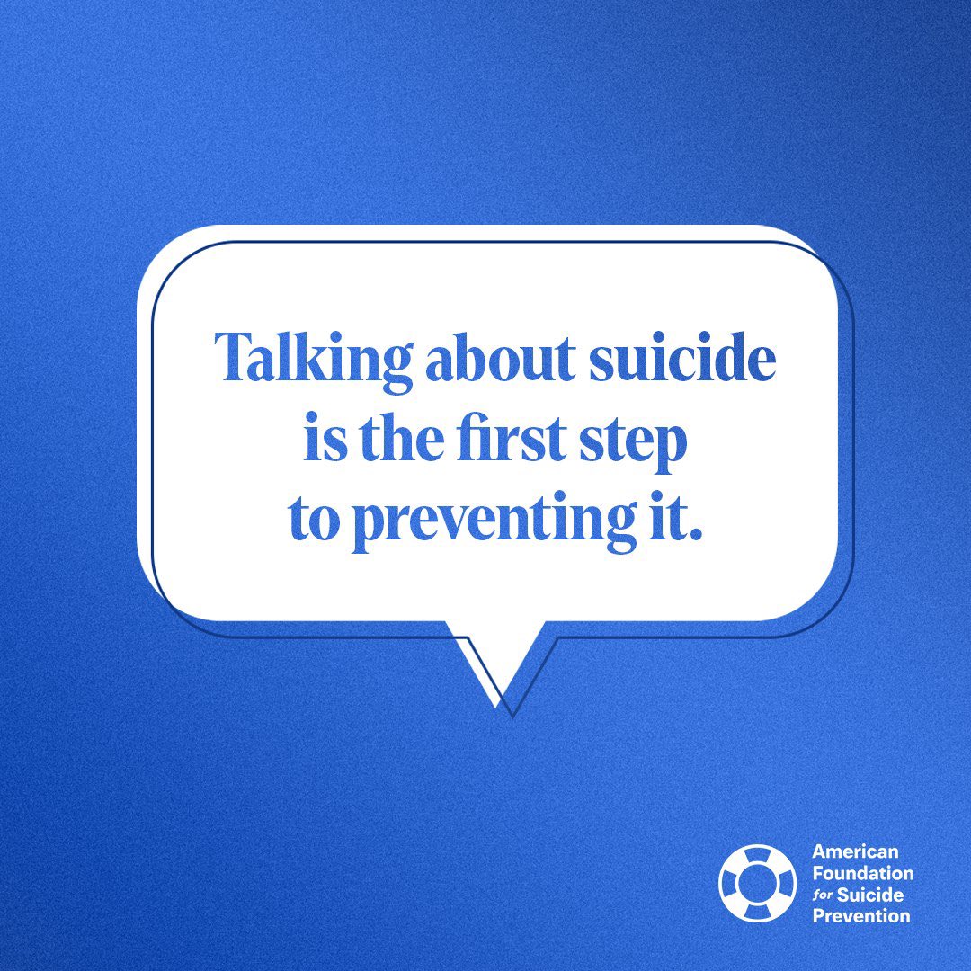 ChristianaKyles's tweet image. For Suicide Prevention Month, I want to share info. I believe that the journey to healing can begin with conversation and reaching out for support is truly brave. The last pic is of accessible mental health resources so feel free to save & share. Info comes from; @afspnational