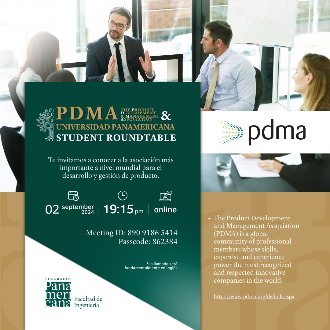 En la Mesa Redonda PDMA-UP, expertos compartieron estrategias clave y herramientas de desarrollo de productos. Gracias Andreas Maihoefer, Alberto Naves, Nemesio Díez y Héctor Debernardo por su valiosa participación. 
¡Una experiencia enriquecedora para todos!🚀 #ProductManagement