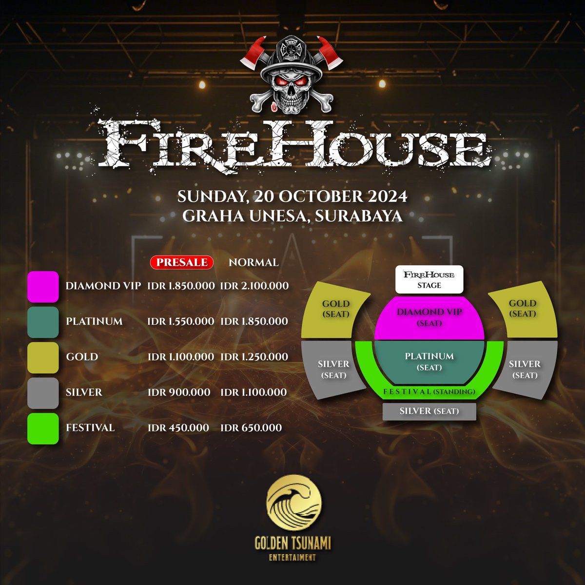 FireHouse mau konseran di surabaya tgl 20 OktoberWowwwww gile dah lama nih ditunggu.. langsung cek aja di <a href="/goldentsunamii/">Golden Tsunami Entertainment</a> atau ke link : goldentsunami.id/concert 
Eitzzz mumpung masih presale sebelum kehabisan
#firehouse #konserfirehouse #firehousetourasia
