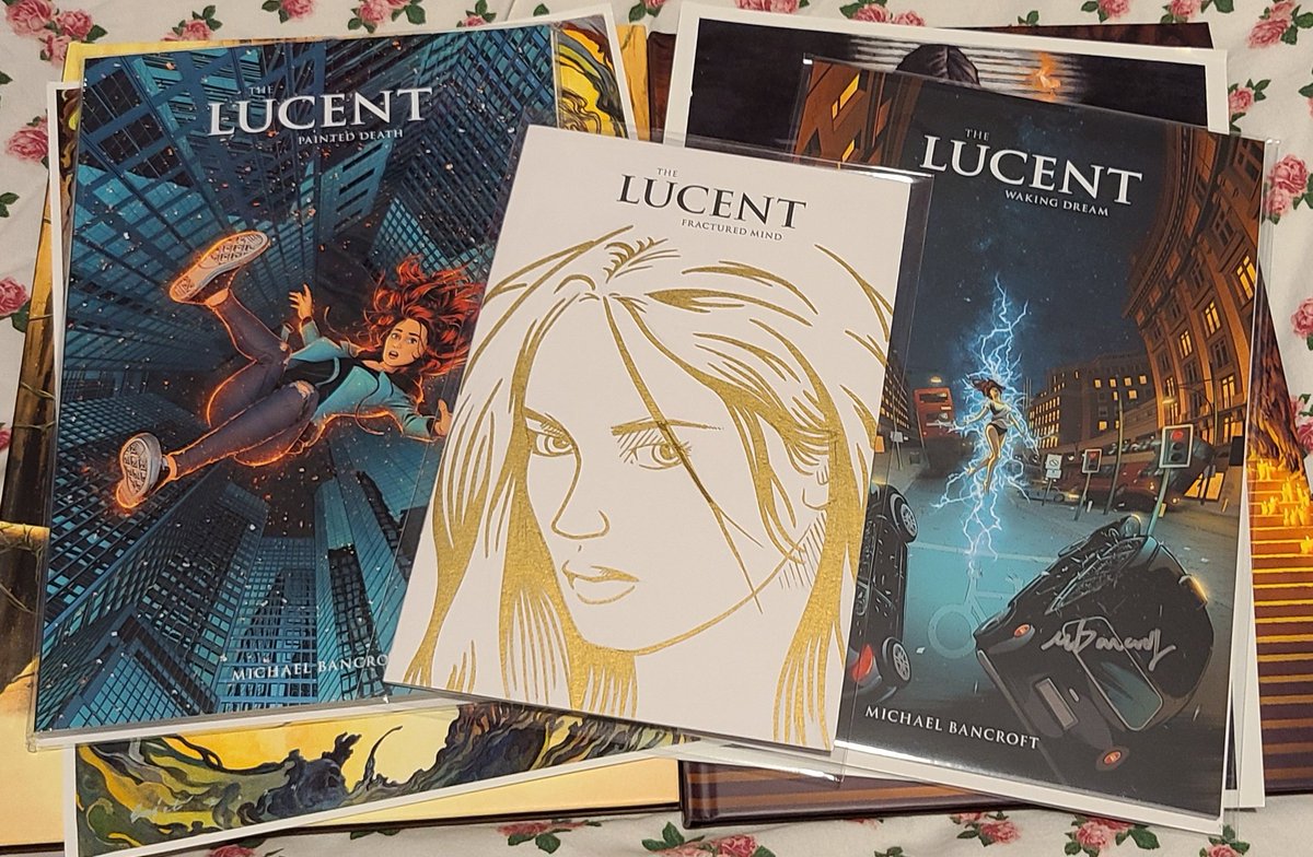 RubyJade900's tweet photo. MASSIVE Lucent delivery!!! Truly beautiful oversized hard covers!  @thelucentcomic #comicsgate https://t.co/uhxPEd3Zsw