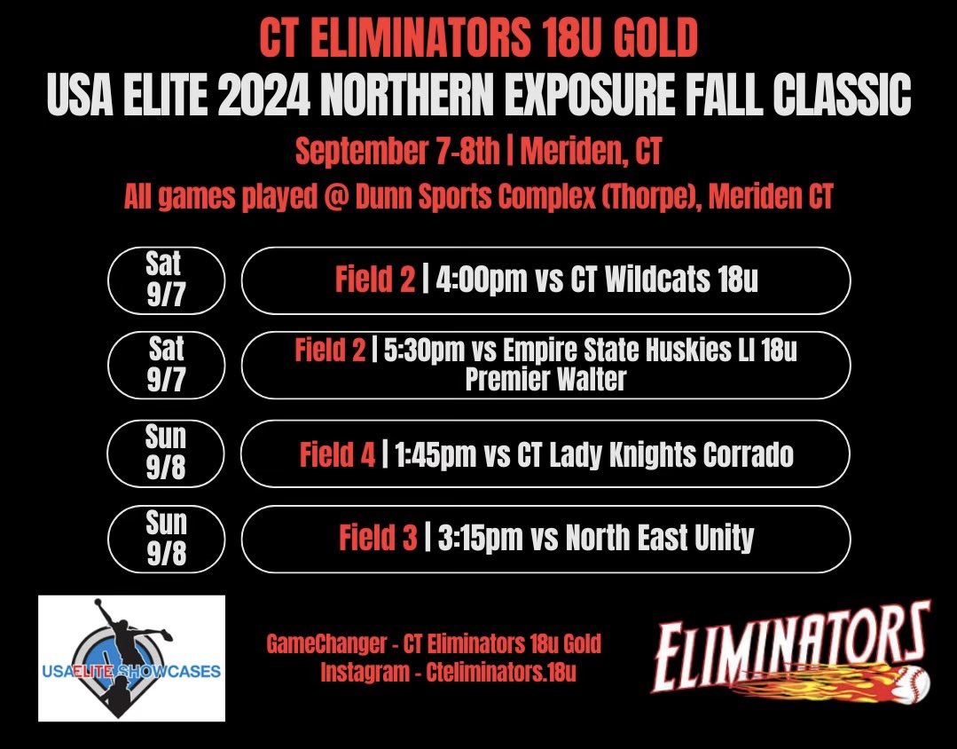 Looking forward to our first showcase this weekend!! Here is our schedule for Saturday and Sunday. I will also be at the individual showcase Saturday morning! <a href="/TCNJSoftball/">TCNJ Softball</a> <a href="/ClarkUSoftball/">ClarkUSoftball</a> <a href="/NewPaltzSB/">New Paltz Softball</a> <a href="/USAElite_Jen/">USA Elite</a> <a href="/CHSRamsSoftball/">CHS Ram Softball</a> <a href="/CTEliminator_SB/">CTEliminators_Softball</a>