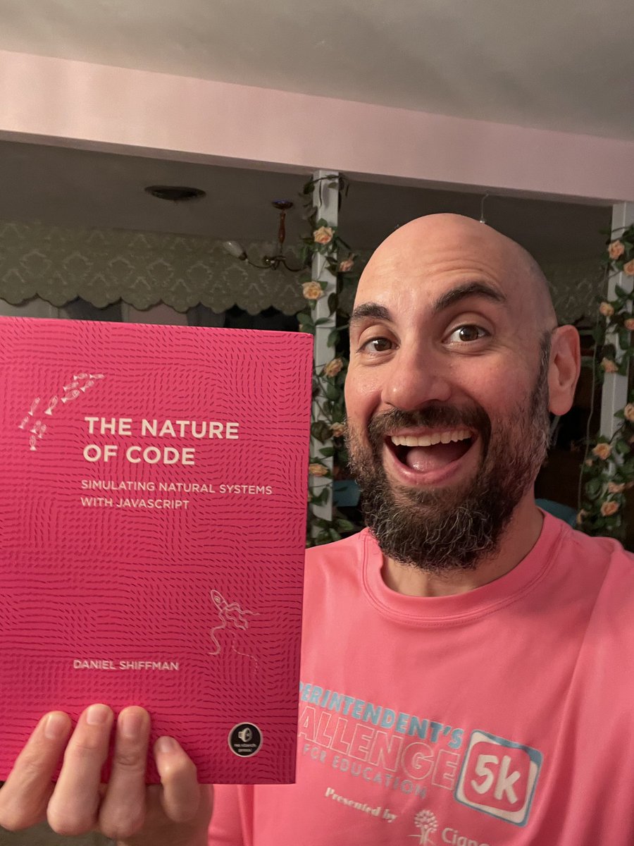 MichaelSakowicz's tweet image. I arrived home from a great 😊 day of teaching my HS students #Java 🧑🏻💻and #P5JS, and this was waiting for me! @shiffman #NatureOfCode @csteachersorg @MiamiCsta #HappyTeacherReader 😎