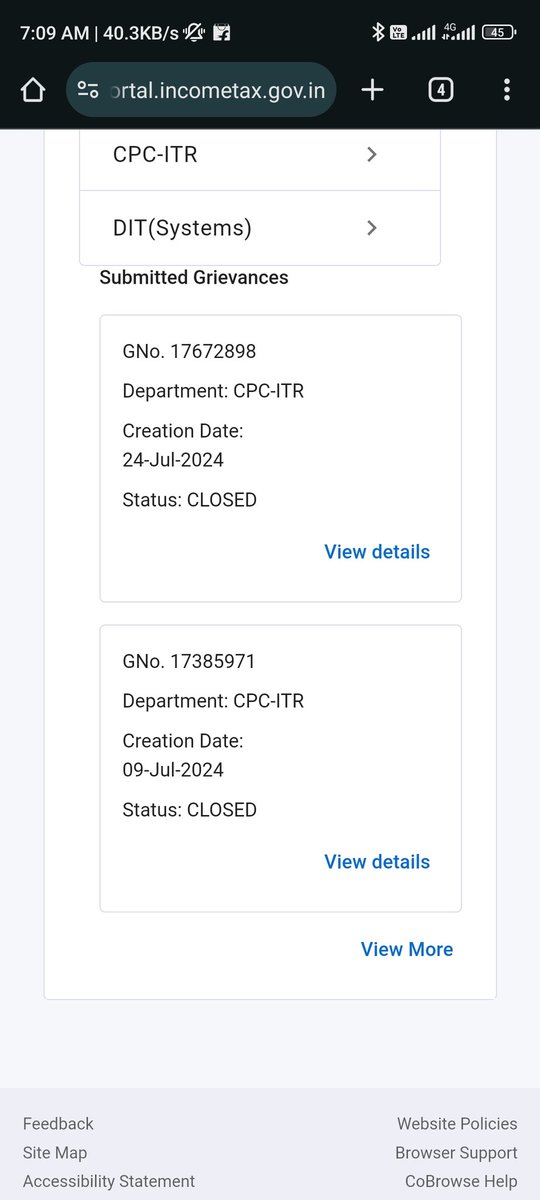 NajamR99378's tweet image. @IncomeTaxIndia Income Tax Return under processing since 2nd April. My acknowledgement No. 162668790010424. Raised multiple grievances but still no proper resolution. Requesting prompt action to process my return and issue the refund. #IncomeTax #TaxRefund #DelayedProcessing