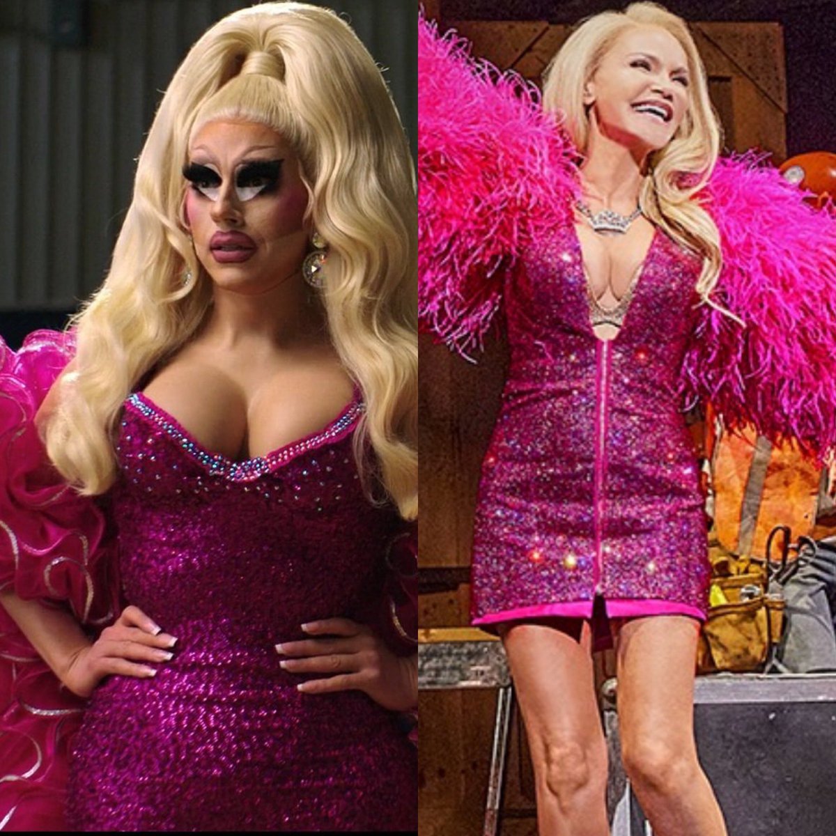 <a href="/trixiemattel/">Trixie Mattel™</a> in <a href="/FXNetworks/">FX Networks</a> English Teacher looks like <a href="/KChenoweth/">Kristin Chenoweth</a> in <a href="/qovmusical/">The Queen of Versailles on Broadway</a>