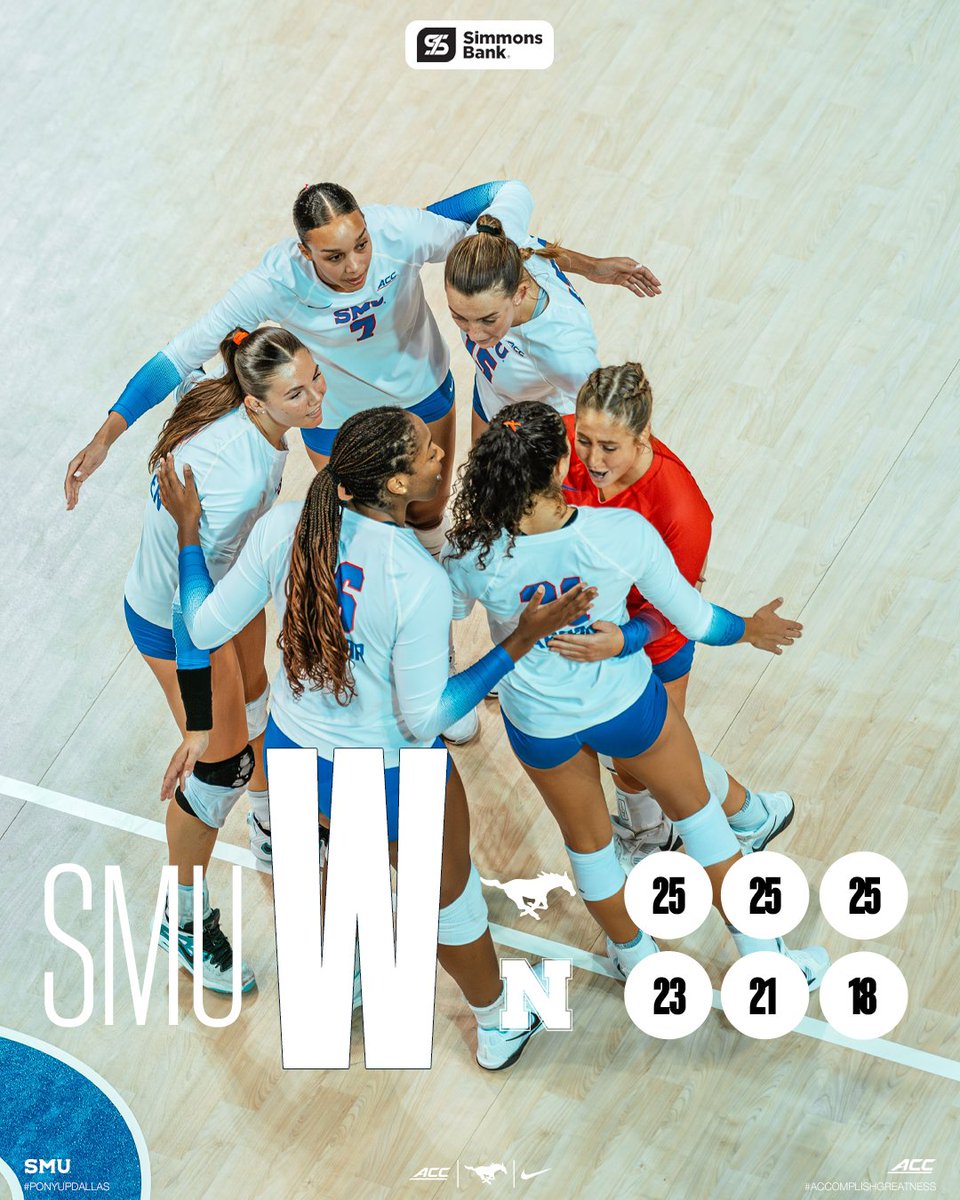 SMUVolleyball's tweet photo. Here's how we made MOODY MAGIC tonight! 

#PonyUpDallas | @simmons_bank https://t.co/f3oPMw5erg