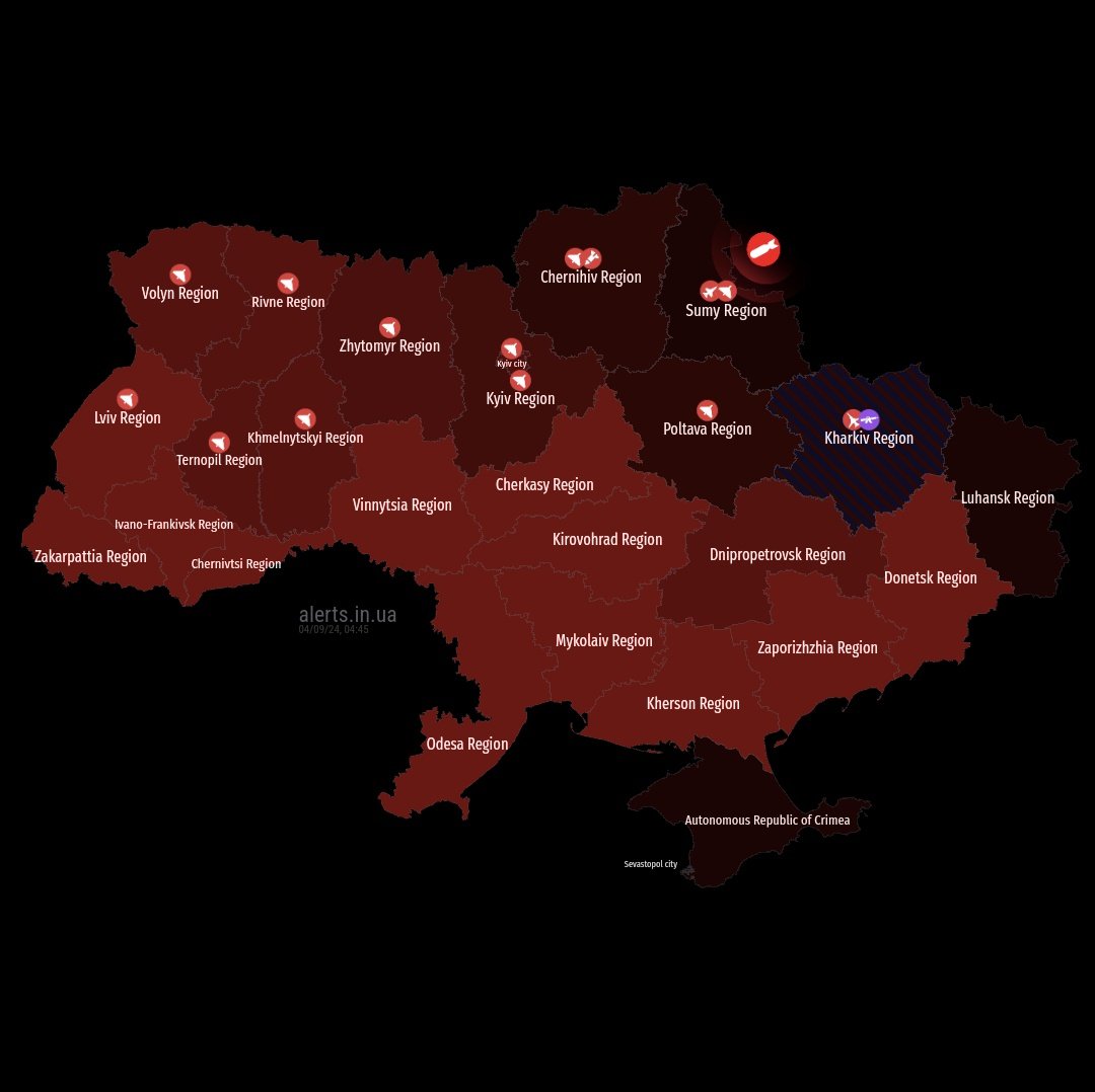 The missiles are now coming too, in addition to drones that've been hunting for us for a couple of hours already. None of the air defence systems promised at NATO Summit was delivered to Ukraine, partners take their time while russian terror has no breaks. #LetUkraineStrikeBack
