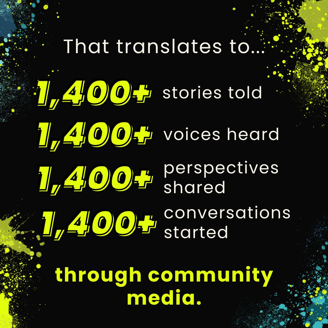 CMACTV's tweet image. Did you know over 1,400 new programs have been submitted to CMAC since January 2024?! 🎥🎙️ That’s 1,400+ stories told—all thanks to community media. But we can&apos;t do it alone. Together, let’s keep the conversation going. Donate now at cmac.tv/support
#SupportCommunityMedia