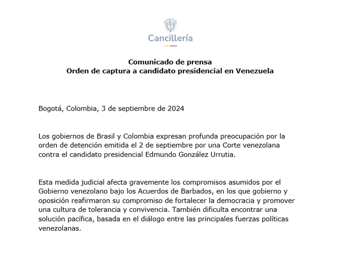 patriciajaniot's tweet photo. La @OEA_oficial, #Brasil y #Colombia se suman a la preocupación por la orden de captura contra @EdmundoGU. Lamento decirles que eso es insuficiente. En este momento debe haber una acción para mantener a salvo al presidente electo y a su familia. Lo mismo para @MariaCorinaYA, porque sabemos que ella sigue. 
El régimen no puede vencer. 
Sé que la mesura es importante, que la razón debe prevalecer en esta situación crítica, pero hay que agilizar las acciones. 
La paciencia del pueblo no es eterna.