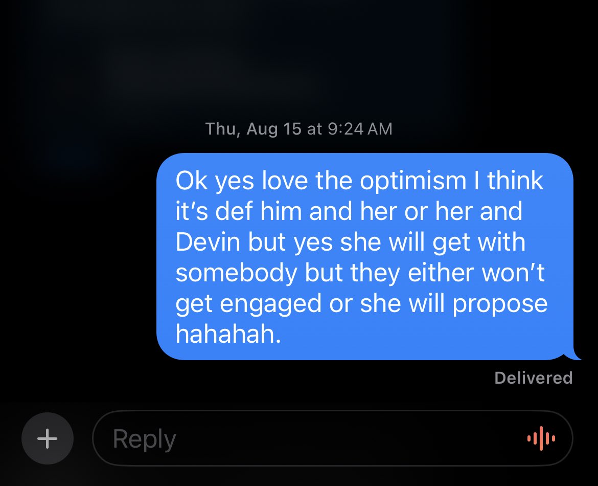 Shelbruhh's tweet photo. I FREAKING CALLED IT #TheBachelorette https://t.co/rQzXshDTqZ