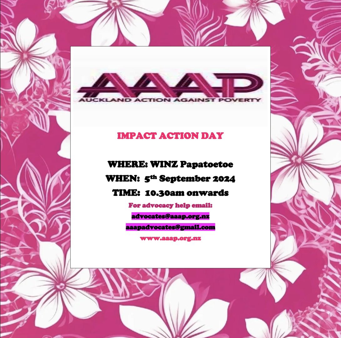 Come through to Papatoetoe Work and Income on Thursday mornings for hangs, chats about this new sanction system and for support with advocacy! We’d love to see you~ the AAAP fam 💗💗💗