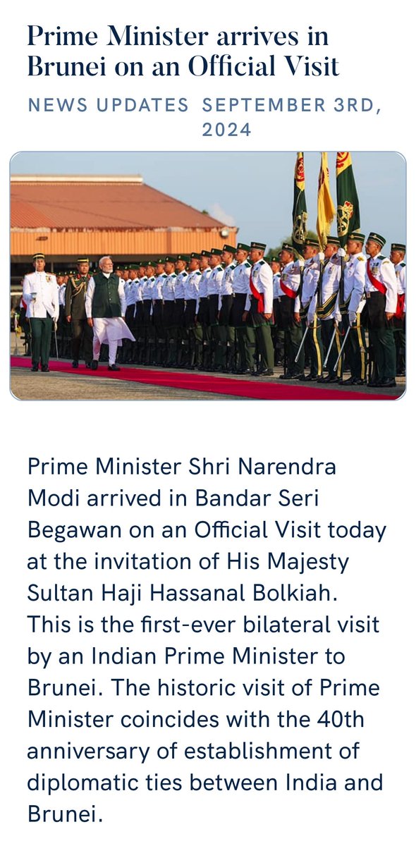 Sunilsingh4Bjp's tweet photo. Prime Minister arrives in Brunei on an Official Visit
https://t.co/jC8k6HpSZk via NaMo App https://t.co/VJwa4HuLeZ