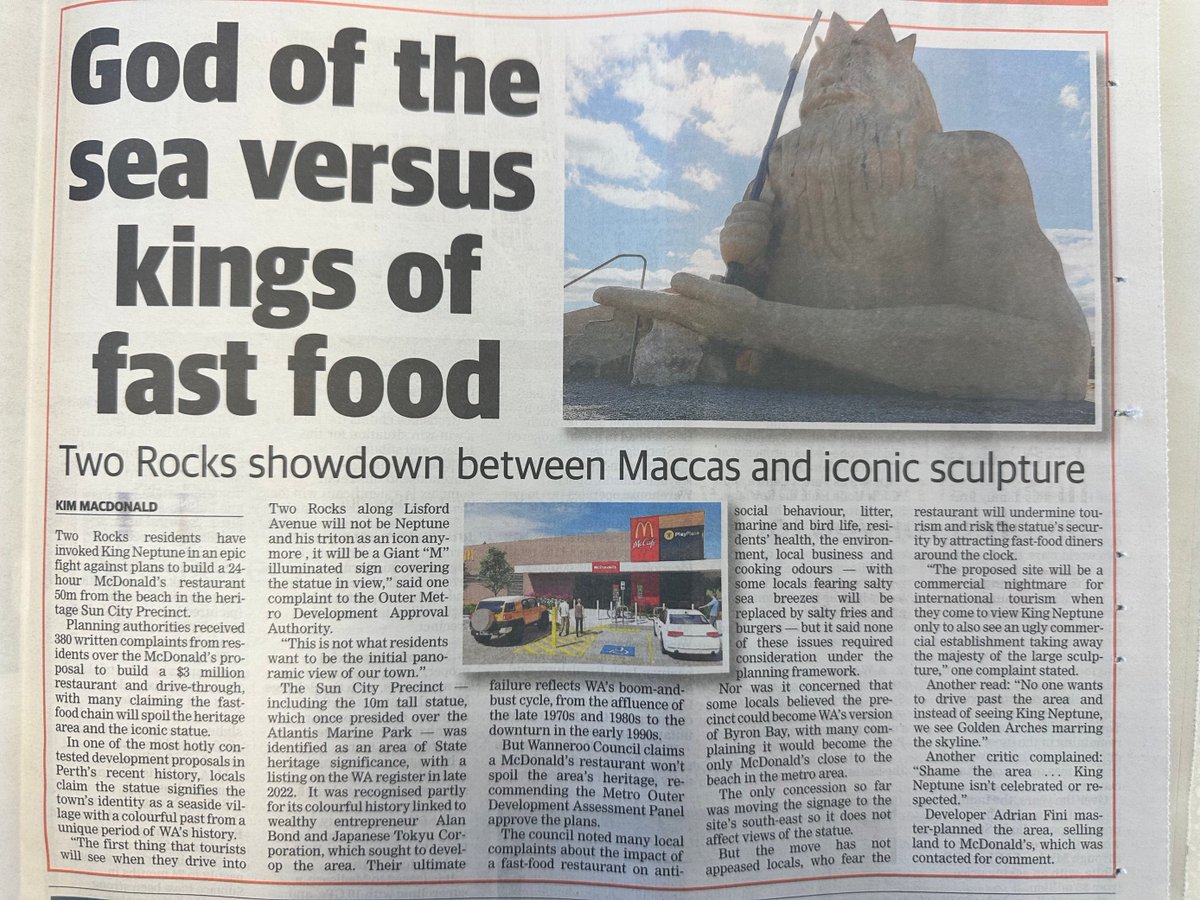 Two Rocks residents are fighting to stop the development of a drive-through 24-hour McDonalds in their coastal suburb, with 380 complaints opposing the development and many on the grounds of health.

It's time that we put health before profits and listen to community.