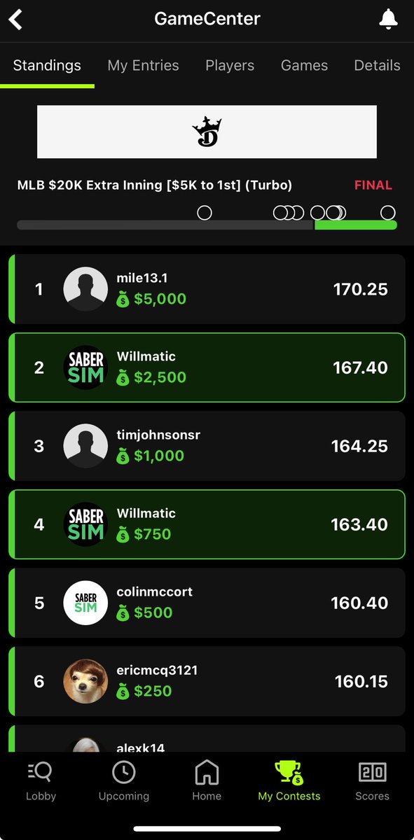 guywillgamble's tweet image. New high score!! 😎🔥 ⁦@SaberSim⁩