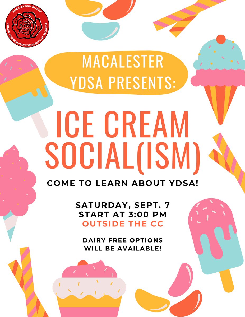 Join us on Saturday to learn about YDSA and have some fun!!🍦🍧