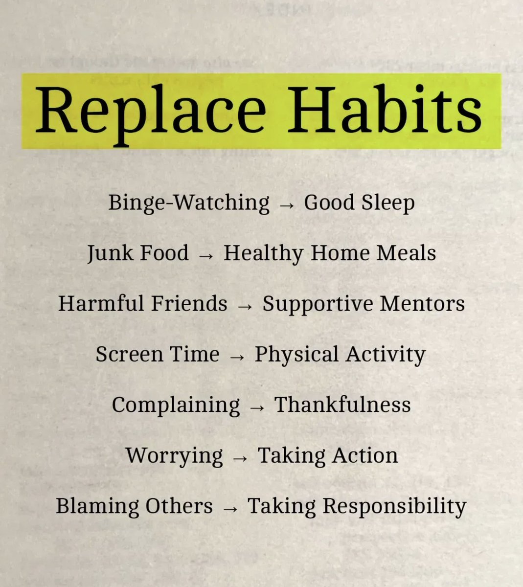 mindsetmachine's tweet photo. Replace these Habits 👇 https://t.co/HjH8DmtpT0