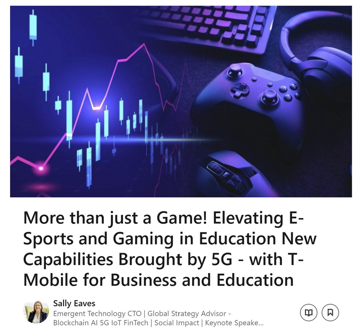 Sen. Sally Eaves (@sallyeaves) on Twitter photo 🔔New!🖊️Article: 🔗bit.ly/5GEducationSpe… ⬅️
More than just a Game! 🕹️Elevating E-Sports and Gaming in Education 🎓 New Capabilities Brought by 5G - with <a href="/TMobileBusiness/">T-Mobile Business</a> and Education
💡 The advance of #5G tech with high-speed, low-latency #Connectivity is ushering in a new 🔔New!🖊️Article: 🔗bit.ly/5GEducationSpe… ⬅️
More than just a Game! 🕹️Elevating E-Sports and Gaming in Education 🎓 New Capabilities Brought by 5G - with <a href="/TMobileBusiness/">T-Mobile Business</a> and Education
💡 The advance of #5G tech with high-speed, low-latency #Connectivity is ushering in a new