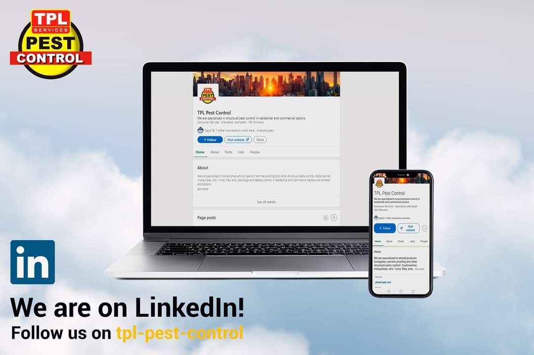 TPLPestControl's tweet image. Exciting News! TPL Pest Control Islamabad is now on LinkedIn! 🎉 Follow us to stay updated on our latest pest control solutions. Join us as we continue to protect homes and businesses across Islamabad. Connect with us today!

#TPLPESTCONTROL #LINKEDIN