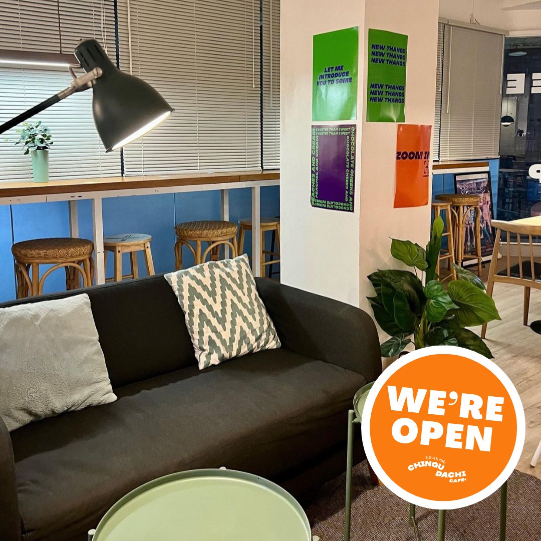 ChinguDachi's tweet image. The Chingu Dachi Cafe+ is back to regular operations! ☕

📍2/F 1655 Piy Margal cor. Don Quijote st., Sampaloc, Manila
We're 2 blocks away from UST Hospital gate, and above 7eleven

🕛 12:00PM-9:00PM

#KpopstoreManila #KoreanCafe #Kcafe #PhotoboothManila #PhotoboothManila