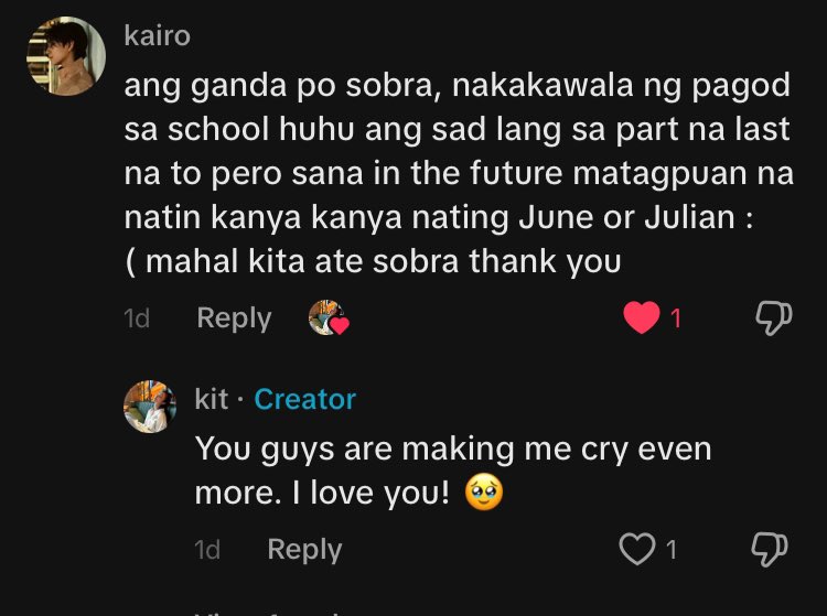 STAWPPP, YOU GUYS ARE MAKING ME CRY AGAIN. This story will truly hold a special place in my heart. 🥹