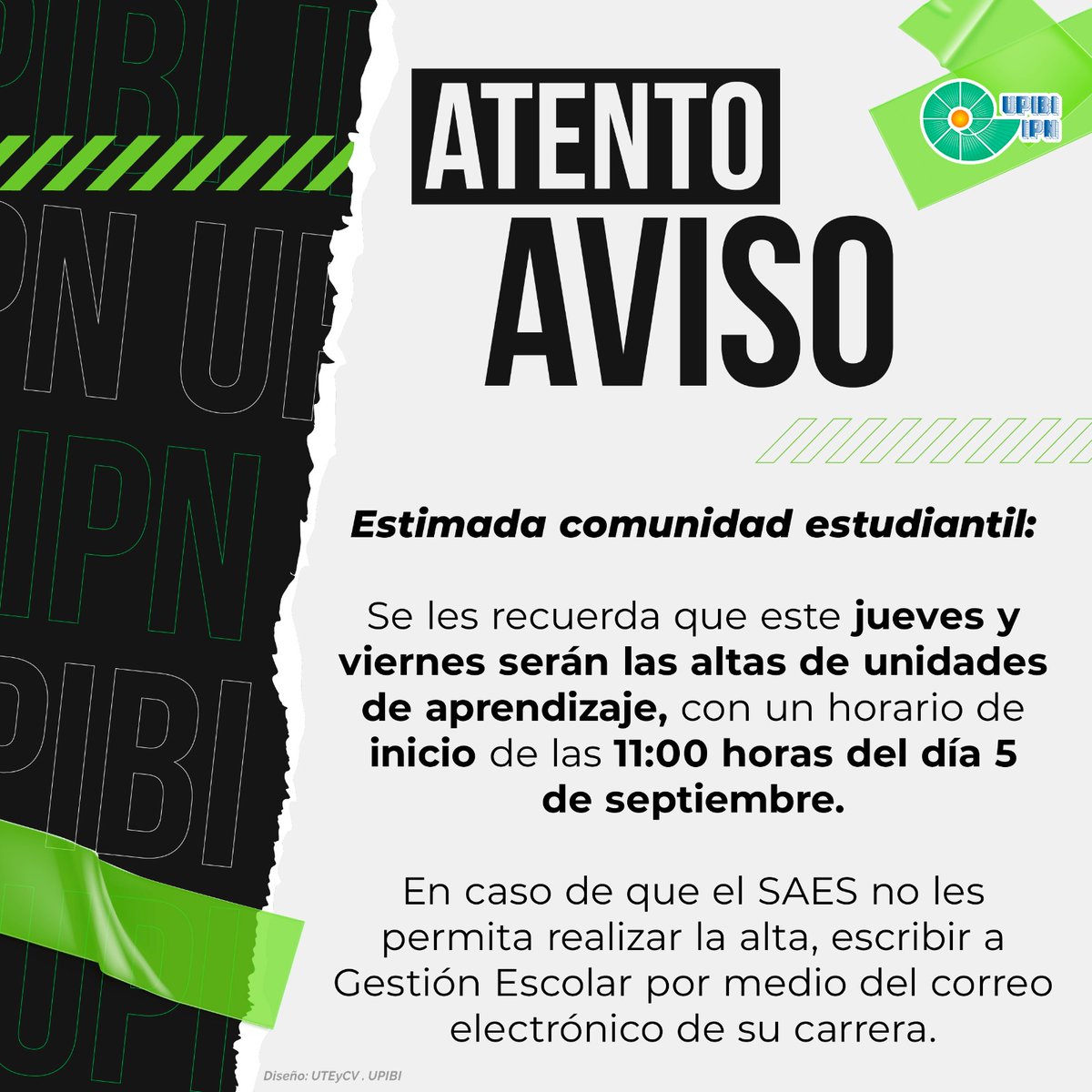 Atención #comunidadUPIBI