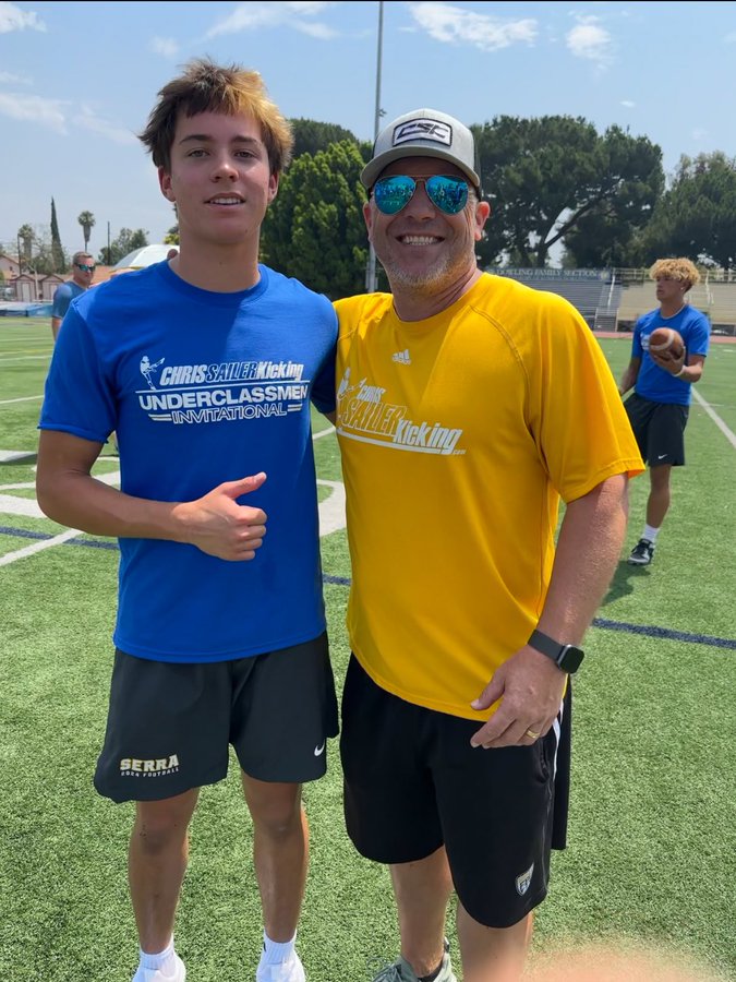 Congrats Brody Smith (Serra, San Mateo).
NorCal Special Teams/Multi-Purpose Player of Week.
Wasn't just the 38-yd FG with 10 seconds left but executing an onside kick that was recovered that led to Padres' big win vs Folsom.
<a href="/HaroldAbend/">Harold Abend</a> <a href="/PadreFootball_/">Serra Padres Football</a> calhisports.com/2024/09/03/sta…