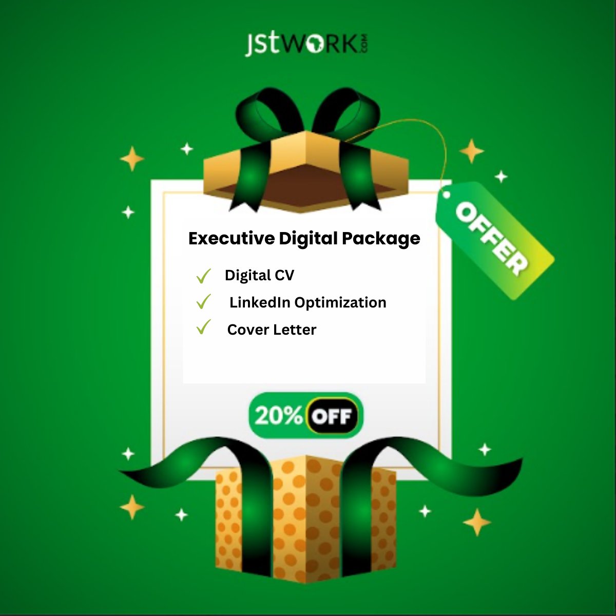 jstwork_com's tweet photo. 𝐖𝐞’𝐫𝐞 𝐞𝐱𝐜𝐢𝐭𝐞𝐝 𝐭𝐨 𝐨𝐟𝐟𝐞𝐫 𝐲𝐨𝐮 20% 𝐨𝐟𝐟 𝐨𝐮𝐫 𝐄𝐱𝐞𝐜𝐮𝐭𝐢𝐯𝐞 𝐃𝐢𝐠𝐢𝐭𝐚𝐥 𝐏𝐚𝐜𝐤𝐚𝐠𝐞! https://t.co/aAiHB4qDTj https://t.co/IgmhBoL4W0