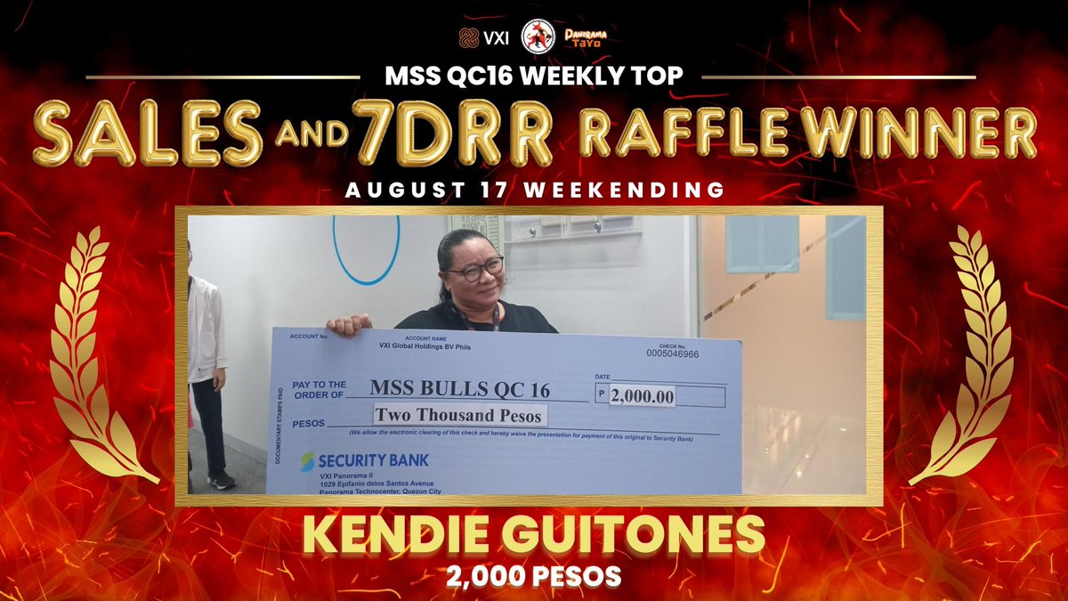 ppaulv_'s tweet photo. Issue 5 Wireless Sale and get 100% 7DRR Attainment or get 1 BB Issued Sale and WIN 2,000 PESOS?!?
That’s how these fantastic agents won in our MSS B August Weekly Sales and 7DRR Raffle.@gleekyG @Dee_Bennett1
#DeeBest
#MSSQC16
#MSSFearlessBulls
#MBCGoodStuff
#VXIPH
#LifeatATT https://t.co/EDmLMqJadL