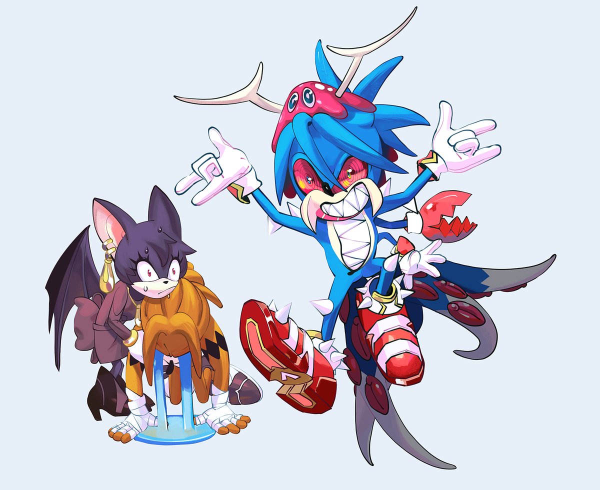 I made my gals into sonic characters AND IM PROUD HOW WELL I imitated the look of them! XIONIs is loving it!