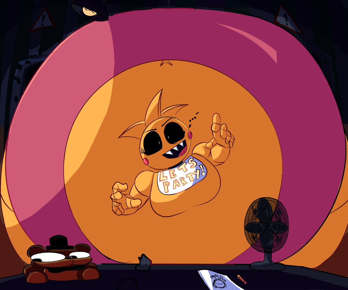 Dumbbellylover's tweet photo. I mean i would be startled, but Toy Chica looks just as stunned https://t.co/jNEhlgfGp3