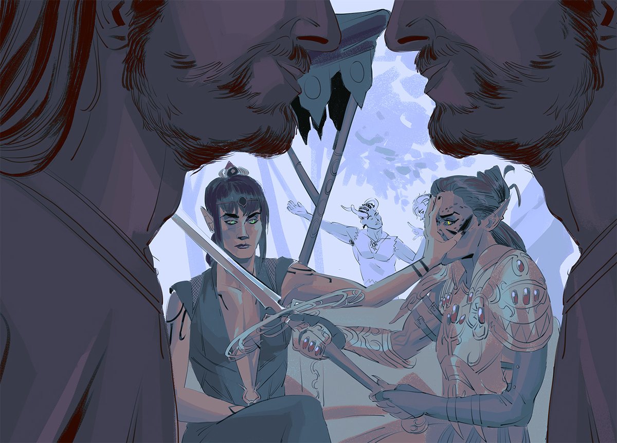 II love how lae'zel and shadow heart interact in #bg3 THEY HIT THE spot for me, I ship them!