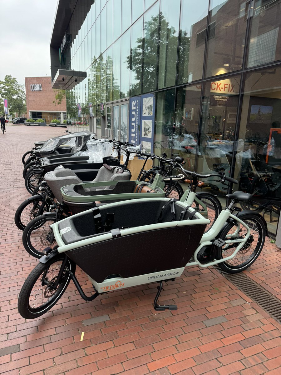 【展示品新品】オランダの実用自転車 完成車 自転車大国オランダにて自転車を購入しました。子ども2人を前に乗せて