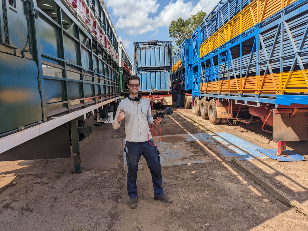 Tagged along with <a href="/_SaltyGames_/">Salty Games</a> to record some cattle yard audio today, I'm loving life in the NT! 🤠