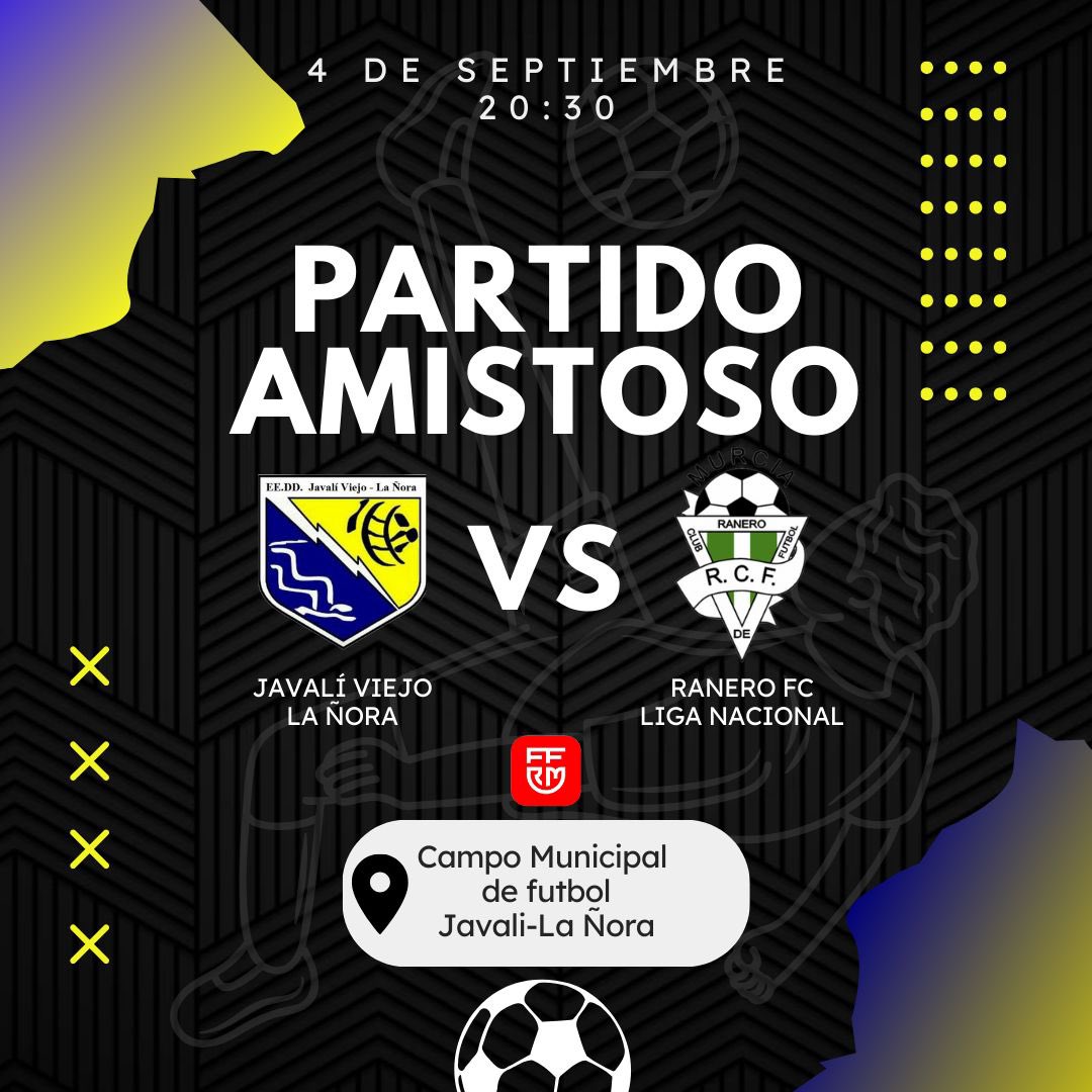 ⚽️Esta noche a las 20:30 tendremos el tercer amistoso de pretemporada.
El equipo senior se enfrentará al <a href="/ranero/">Julio</a>.c.f de liga nacional juvenil

⚒️ Seguimos trabajando⚒️
#LePonemosCorazón
#ElEquipoDelPueblo