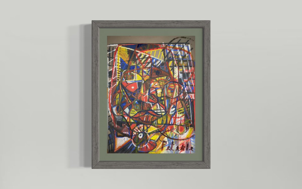 ArtistPeterle's tweet photo. A Cubist Animation by Nick Peterle. Acrylic, Pastel and Pen on Board. 18 x 24. (2024). #art #artist #cubism #peterle #artistpeterle #smartistapp https://t.co/TDTcEiRFkl