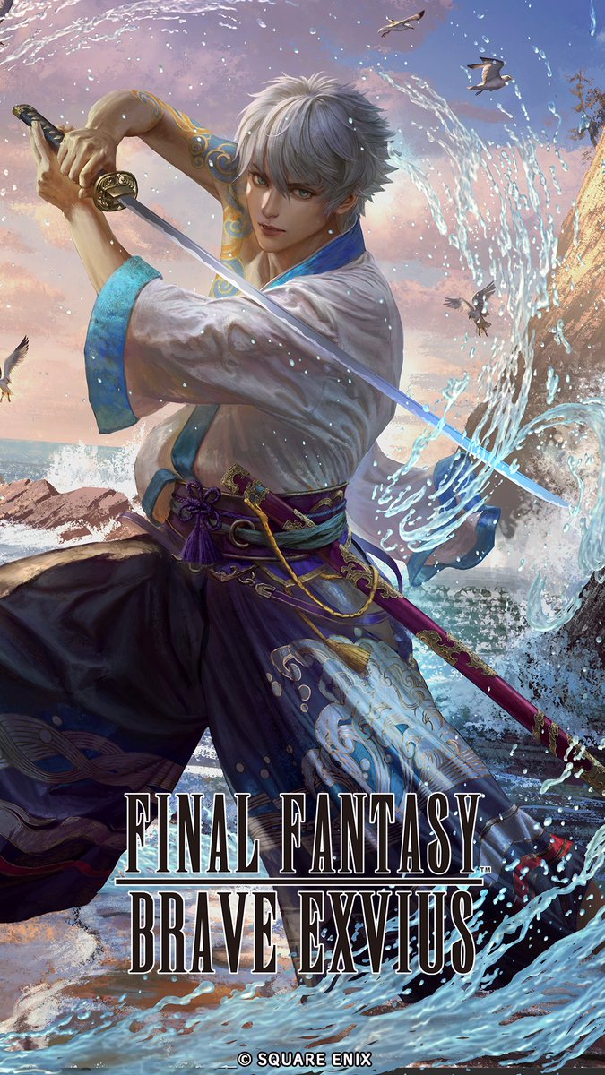 Stories of two sword wielding precursors, Fryevia and Kaito, are featured in these Global Original units wallpaper illustrations.  

How many wallpapers have you gathered? #FFBEWW