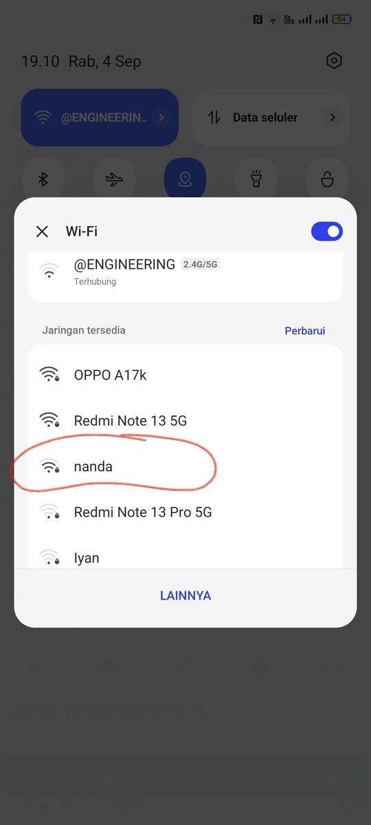 Dji_Sam_'s tweet photo. @alcavtraz Tmn gw cowok namanya nanda, ta.. tapi kebetulan bnget wifi pun ada yg nama nanda 😭 https://t.co/C3wr1MWBmn