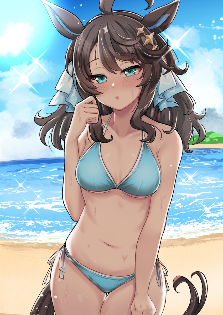 ウマ娘「海岸でのデアリングタクトskeb依頼ありがとうございました