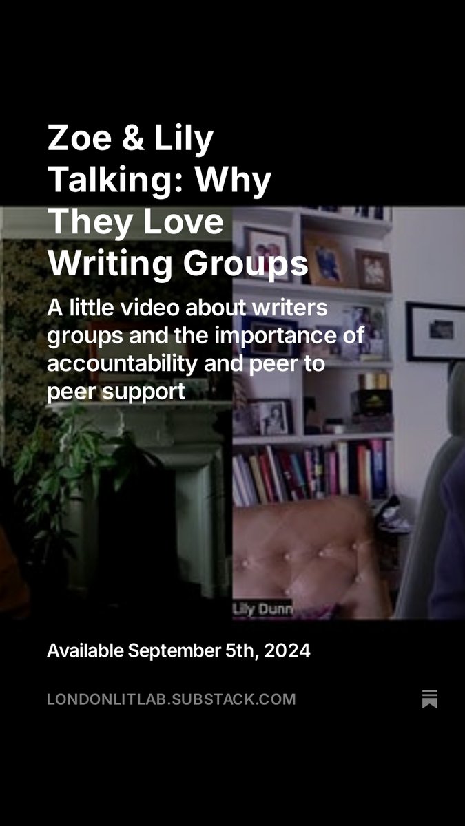 londonlitlab's tweet image. Tomorrow we're posting a special video over on our blog The Writing Laboratory. Our co-founders @Lilydunnwriter and @mindandlanguage got together to discuss #writinggroups ✨ you can signup to our blog for FREE to receive this video in your inbox tomorrow, see you then! #writers