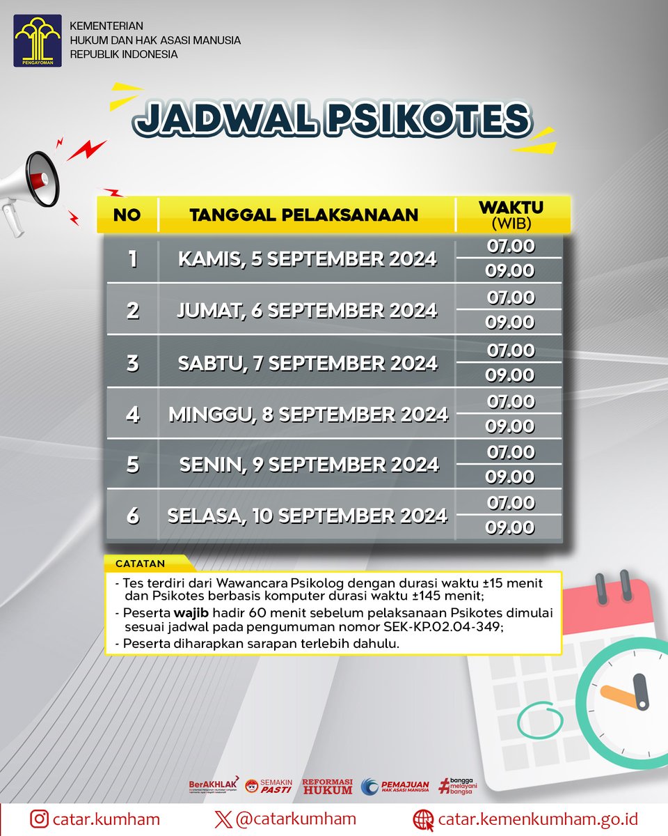 SELEKSI CATAR KEMENKUMHAM tweet media
