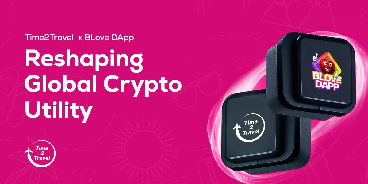 Time2Travel X BLove DApp
Get ready for a game-changing collaboration that's set to reshape global crypto utility,
An innovative partnership aimed at educating &amp; empowering our community through BLove DApp!
#BLoveDApp #BLOVE #Time2Travel #Time2TravelXBLoveDApp